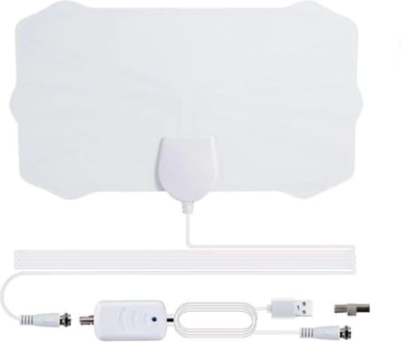 Antenne DVB-T2 isdb-tb met versterker / Wit / HaverCo