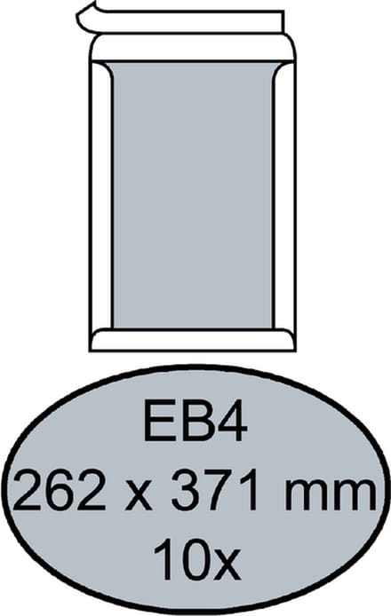 Envelop quantore bordrug eb4 262x371 120gr zk wt | 15 stuks