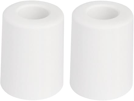 Benson Deurbuffers / deurstoppers rubbers - 2x - wit -50 x 35 mm - met schroefbevestiging