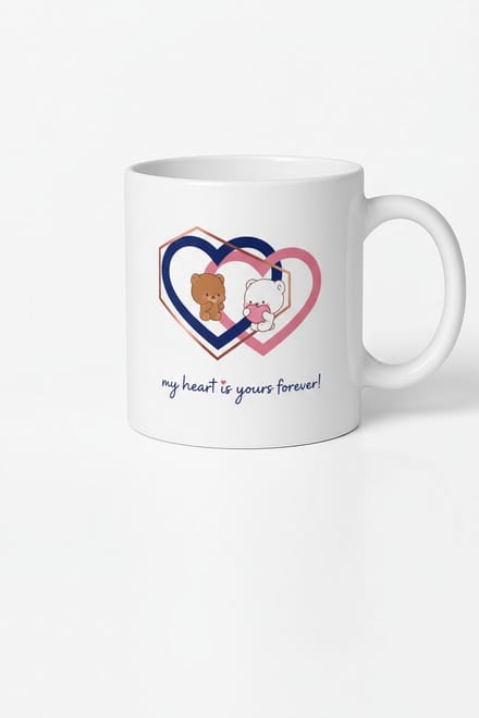 Romantische Liefdes Mok met Beren & Harten - My Heart is Yours Forever!