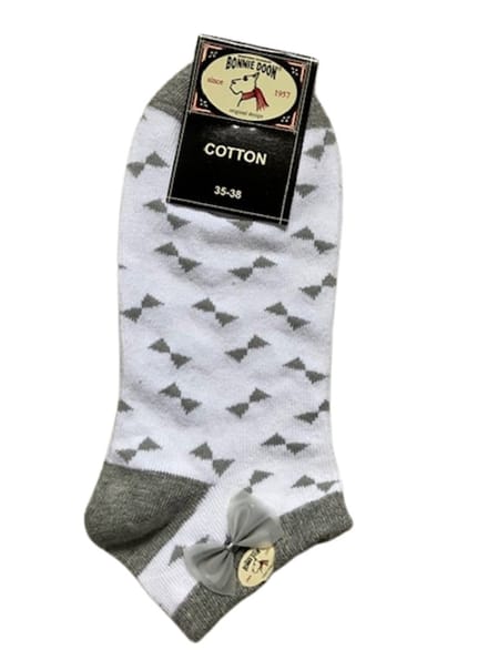 Bonnie Doon short sock maat 35/38 light grey heather