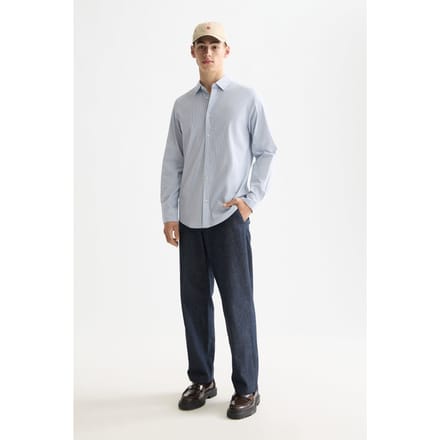 Scotch & Soda Micro-check Poplin Shirt Faded Denim Micro Check Größe: S | Casual hemden Outlet | Herren | Blau