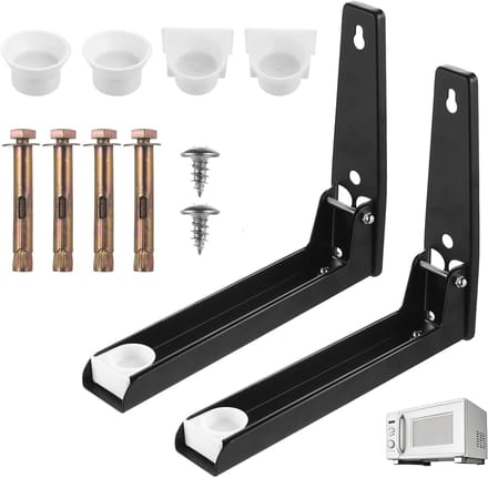 Verstelbare en Uitschuifbare Magnetronbeugels voor Wandmontage - 2 Stuks, Ideaal voor Keukenoplossingen en Ruimtebesparing