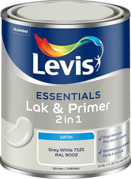 Levis - Essentials Lak & Primer - Grey White (Ral 9002) - 0,75 L