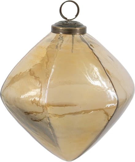 HomeBound by KY | Kerstbal glas oil gold | 12,5x12,5x12,5cm | kerstbal