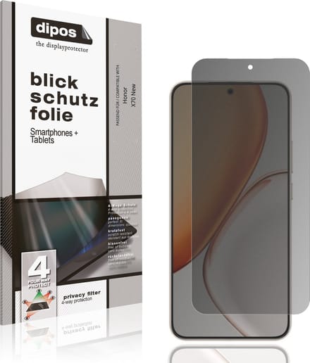 dipos – Matte Privacy Screenprotector geschikt voor Honor X70 New | Anti-Spy Beschermfolie