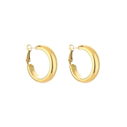 Bijoutheek Oorringen Hoop 7 x 30 MM Goud