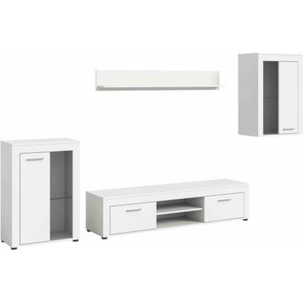 Jam woonkamercombinatie wit melamine - 35x169x310cm
