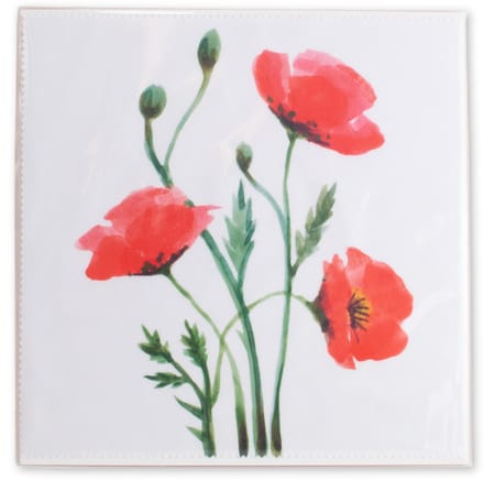 Brillendoekje Microfiber – Klaprozen 15x18 cm – museumwebshop.com