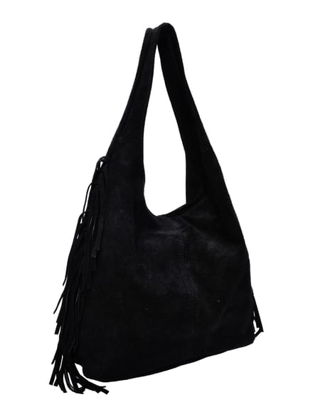 Isabella Rhea Zwart Rundleer Tas