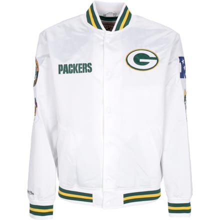 Bomberjack voor heren Nfl Hometown Lw satijnen jack Grepac wit