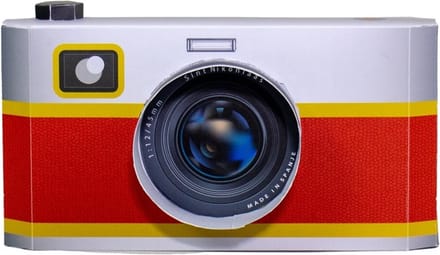 Papieren vintage camera surprise - 27 x 6 x 14 cm - Kartent
