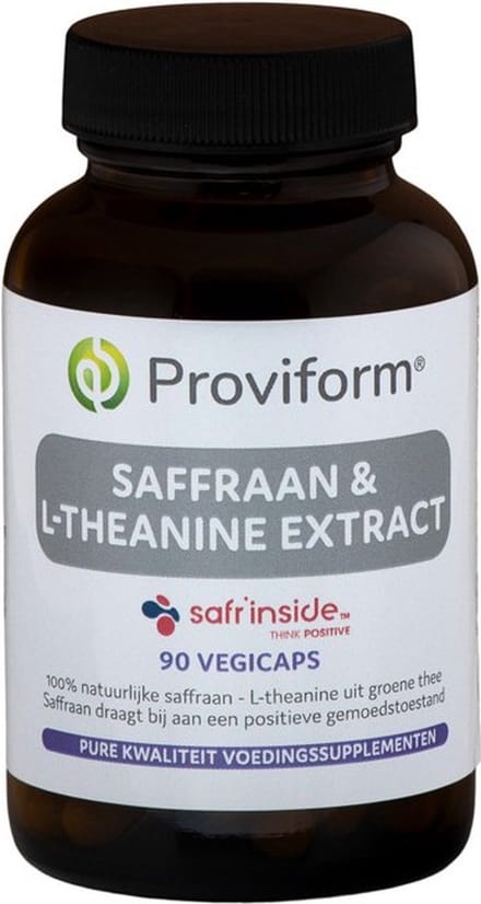 Proviform Saffraan 30mg active & theanine 100mg 90 Vegetarische capsules