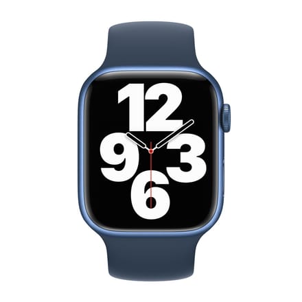 Apple Siliconen solobandje voor de Apple Watch | 38/40/41/42 mm - Maat 6 - Abyss Blue