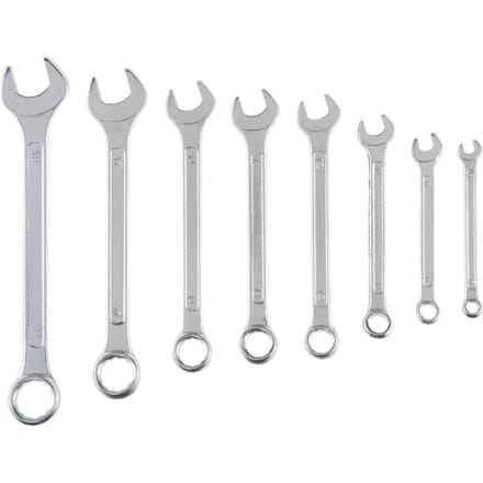 Top Tools - Ringsleutelset - 6-19 mm - 8 Stuks - Chroom-Vanadium Staal