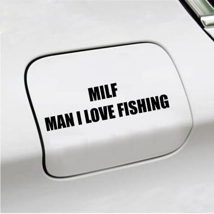 Bumpersticker - Milf - 4,1 X 14,8 - Zwart