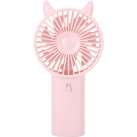 Mini Ventilator Draagbaar Handheld Schattig Stil Elektrische Koelventilator voor Thuis Kantoor Reizen Roze beige