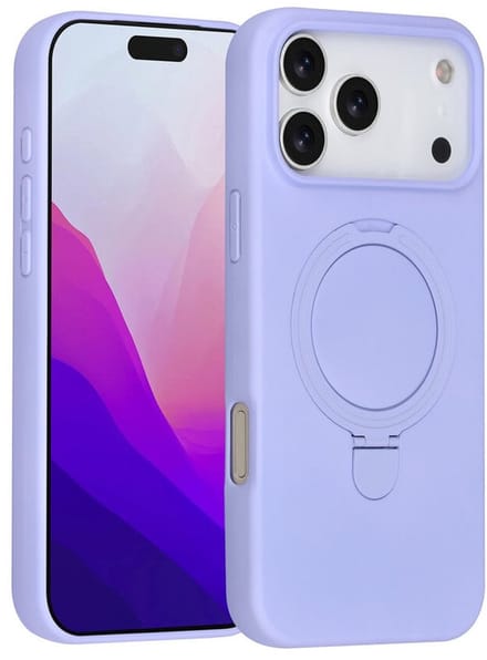 TUNIQ Back cover - iPhone 17 Pro Max - Lilac - Schokabsorberend ontwerp - MagSafe met ringstand