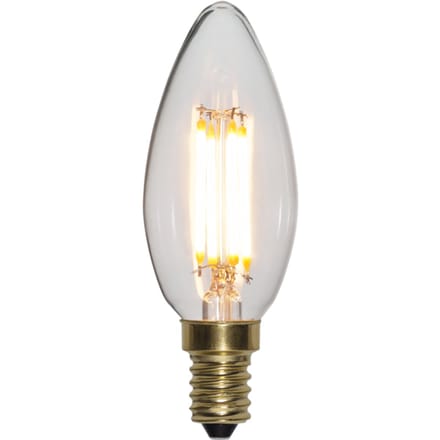 3 standen - Kaarslamp - E14 - 4W - Super Warm Wit <2200K - Filament - Helder