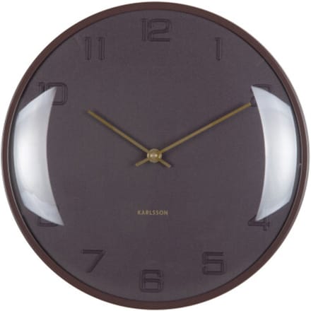 Karlsson wandklok fuerte dome earth brown- Ø30,5cm
