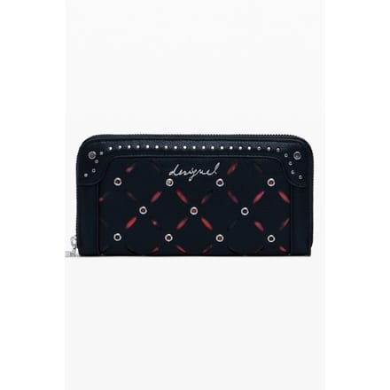 Desigual portemonnee Mone Yankee Fiona Long Wallet Black zwart
