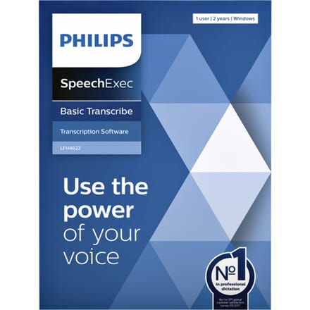 Philips LFH4622/00 SpeechExec Dictaten Basic software - Volledig; incl 2 jaar licentie