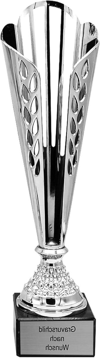 Gepersonaliseerde Beker - Onderscheiding Trofee - Wedstrijd Prijs - Uniek Gravure Ontwerp - 365 cm - Zilver