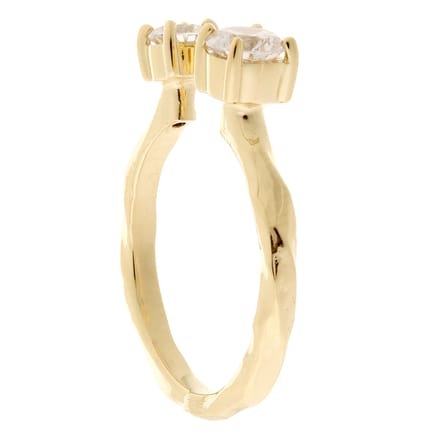 Orphelia Dames 925 Sterling Zilveren Ring - Goud ZR-7128/G