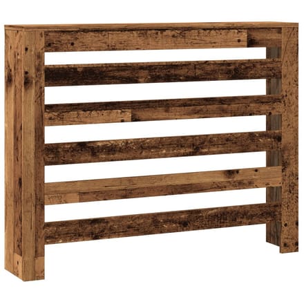 Cache-radiateur effet bois rustique 104 x 20 x 82 cm Bois d'ingénierie