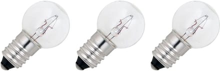 Signaallamp E10 12V 5W - 416 mAh - 3 stuks - G18 Gloeilamp Ø18mm - 32mm - 2500K - Dimbaar