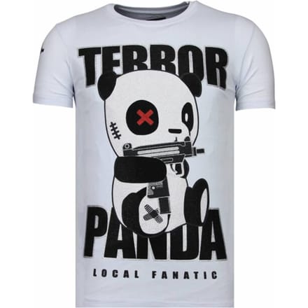 Local Fanatic Terror panda rhinestone t-shirt