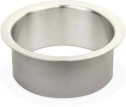 Doorwerpring Ø 180 x H 70 mm Roestvrij staal geborsteld