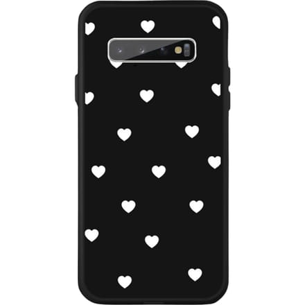 Mocaa  Samsung Galaxy S10 Plus Hearts Case Zwart