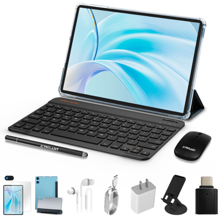 Teclast P50 Case-tablet – 11-inch scherm met 90 Hz verversingssnelheid, Android 15, 4 GB RAM + 128 GB opslag, 2.4GHz+5GHz WiFi, octa-core-processor,