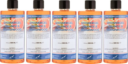 Douchegel Sweet Orange & Cedarwood 500 ml - set van 5 stuks - Showergel