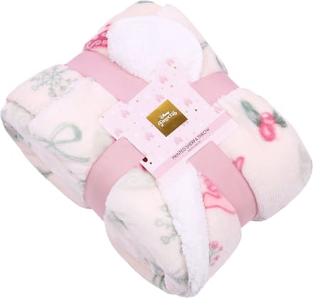 Roze warme sprei / deken Disney Princess 120cm x 150cm