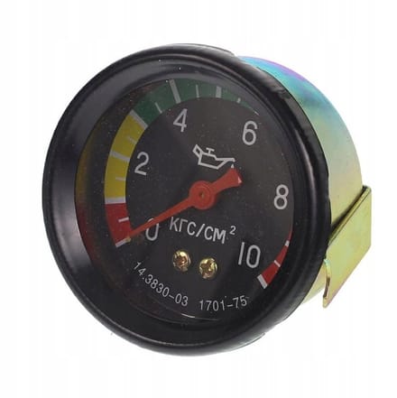 olie drukmeter tot 10 bar - drukmeter - oliedrukindicator - oliedrukklokje