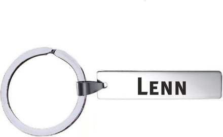 Sleutelhanger Met Naam - Lenn - RVS