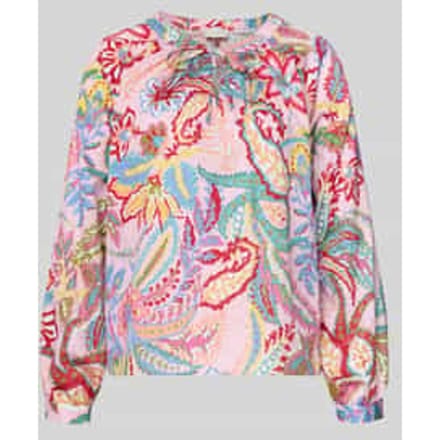 Blousenshirt met ronde hals