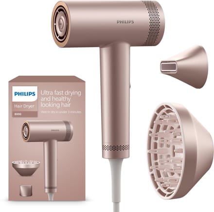 Philips 8000 Series Föhn – ThermoShield Advanced – Ionen‑technologie – Haardroger Met Diffuser - Champagne – BHD839/11