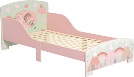 QIN® Grondbed - Huisbed - Bed - Roze - 77cm x 143cm x 60cm