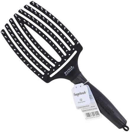 Olivia Garden Fingerbrush Care Iconic Nylon Zwart Large