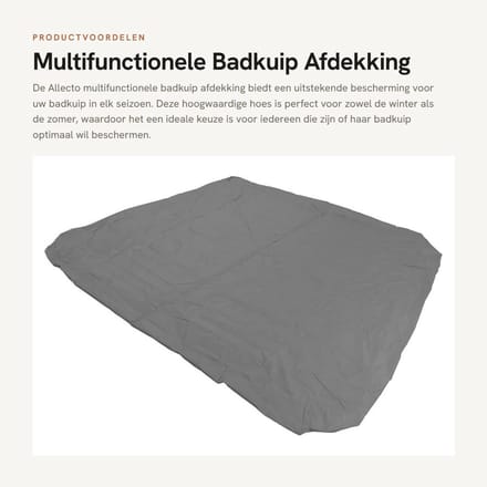 Dailygoods- Badkuipafdekking Waterdicht - Multifunctioneel - Opvouwbaar - Scheurvast - Weerbestendig - Luchtdoorlatend - Badkuiphoes