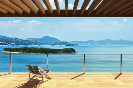 Fotobehang - Sea View 375x250cm - Vliesbehang