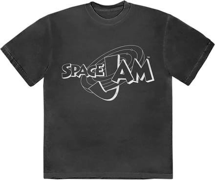 Space Jam - Retro B&W Logo Heren T-shirt - S - Zwart
