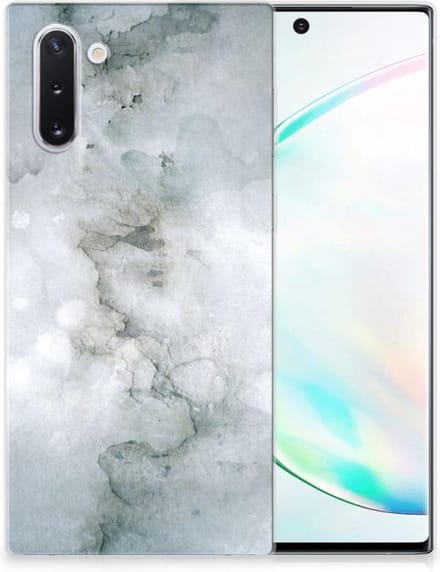 Back Cover voor Hoesje maken Samsung Galaxy Note 10 Painting Grey