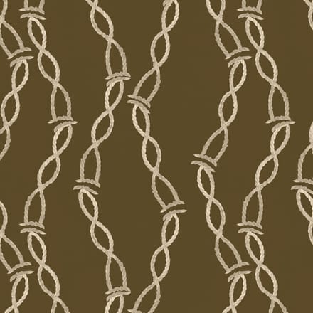 Behang Cord Chain Dance bruin