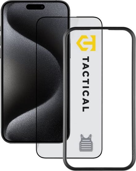 Tacticals Tempered Glass Impact Armour Screenprotector - Apple iPhone 15 Pro Max (6.7") - Zwart