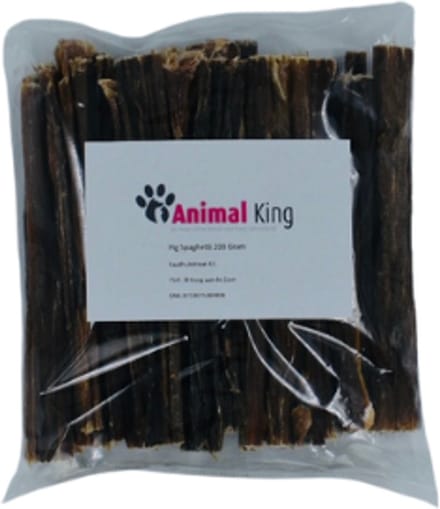 Animalking Hondensnacks Varken - Pig Spaghetti - Hondenvoeding - Dog Snacks - 200 Gram