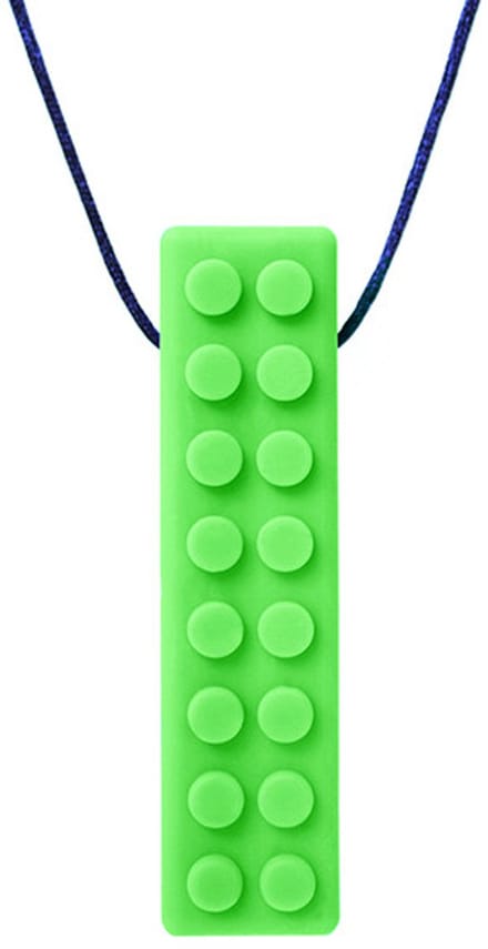 ARK Therapeutic kauwsieraad Brick Stick ketting limegroen sensorisch speelgoed.